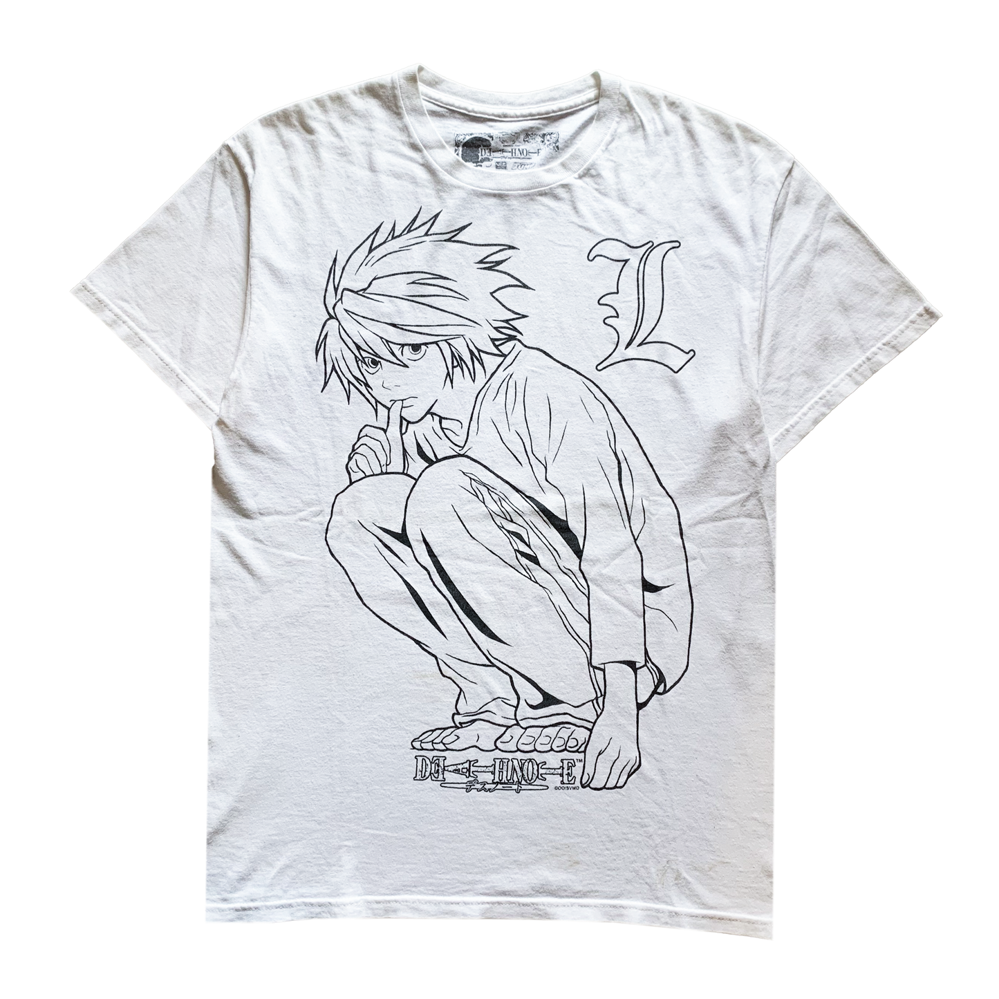 DEATH NOTE L OFFICIAL VINTAGE 00s OFFICIAL TEE