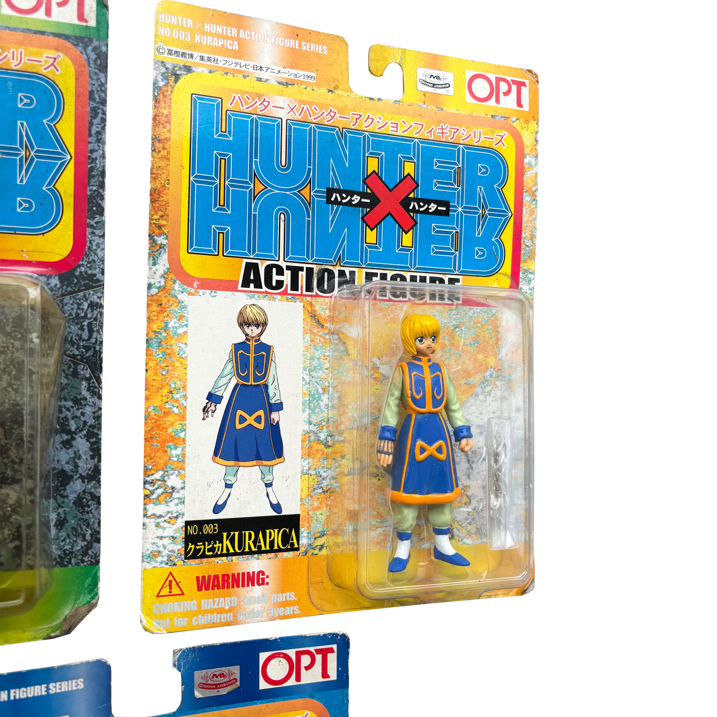 HUNTER X HUNTER GON, KURAPICA & LEORIO VINTAGE 1999 OFFICIAL FIGURE SET