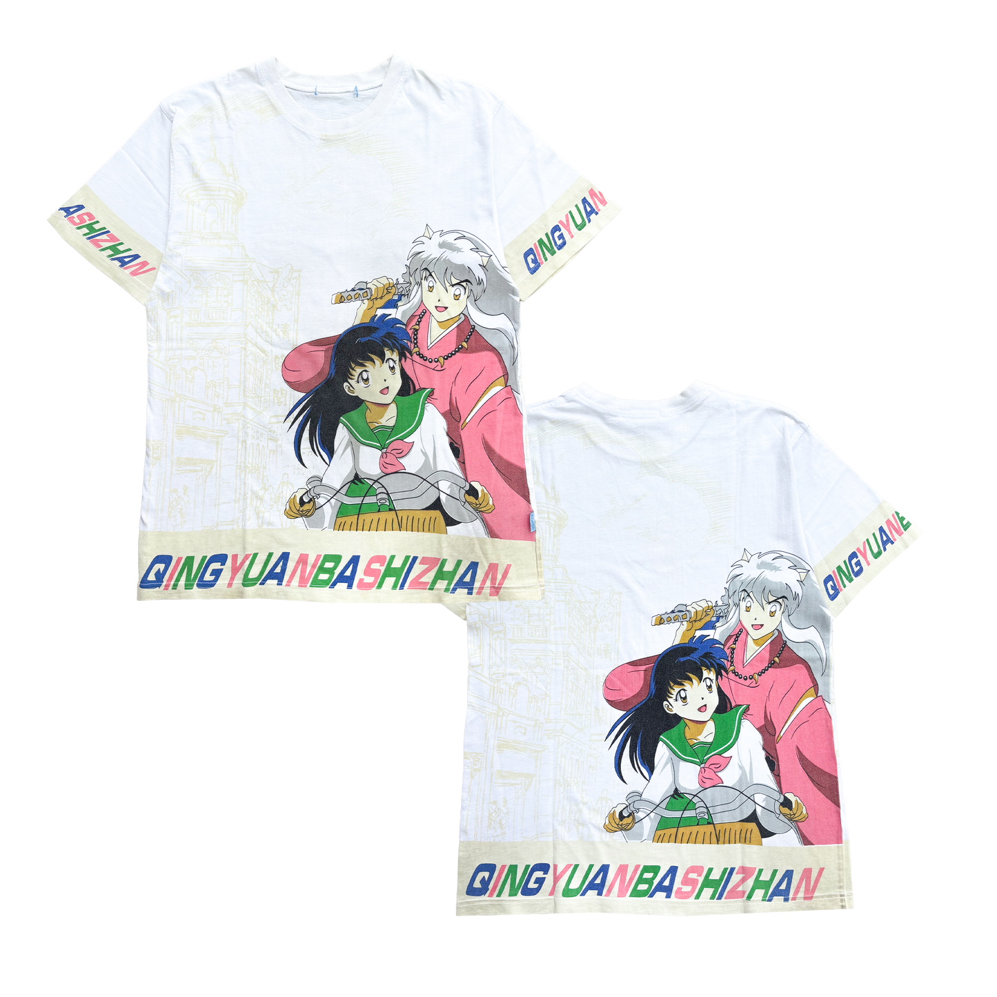 INUYASHA BIG PRINT VINTAGE 00s OFFICIAL TEE