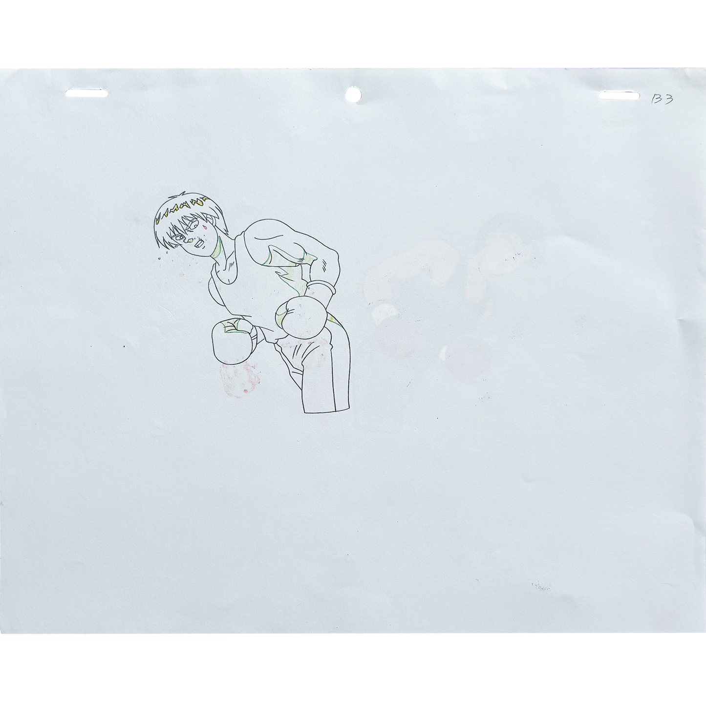 HAJIME NO IPPO ANIME CEL ORIGINAL PRODUCTION VINTAGE CELLULOID TATSUYA KIMURA #B3