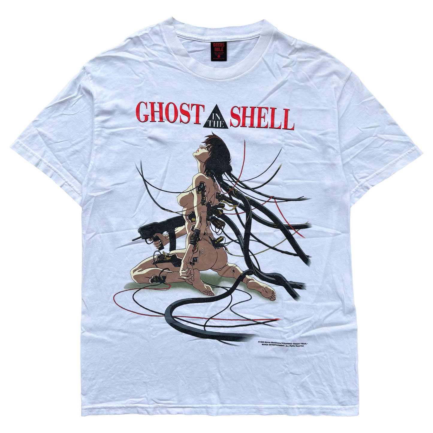 GHOST IN THE SHELL GEEKS RULE OFFICIAL LICENSED ANIME TEE