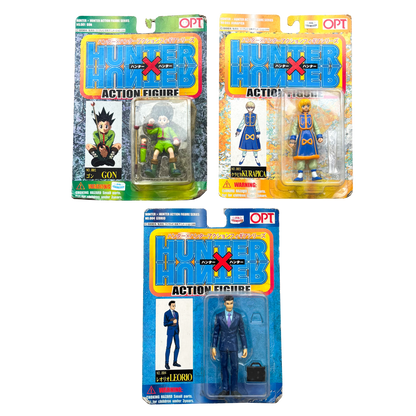 HUNTER X HUNTER GON, KURAPICA & LEORIO VINTAGE 1999 OFFICIAL FIGURE SET