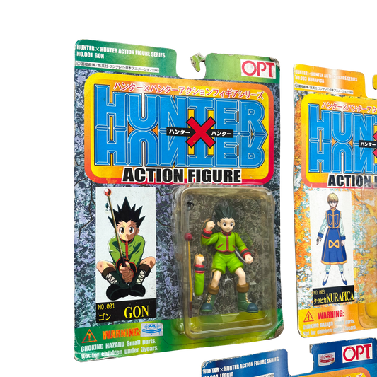 HUNTER X HUNTER GON, KURAPICA & LEORIO VINTAGE 1999 OFFICIAL FIGURE SET