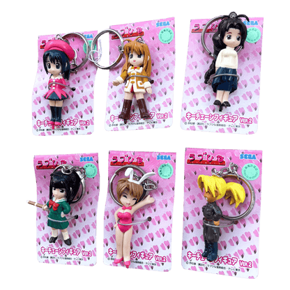 LOVE HINA KEYCHAIN FIGURE SET OFFICIAL VINTAGE 2001