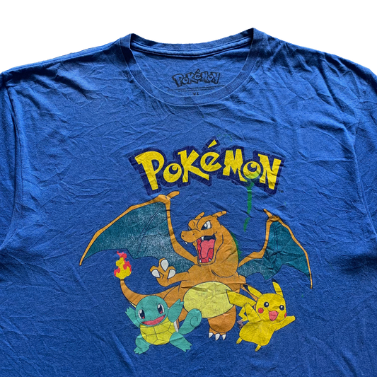 POKEMON PIKACHU CHARIZARD SQUIRTLE OFFICIAL TEE