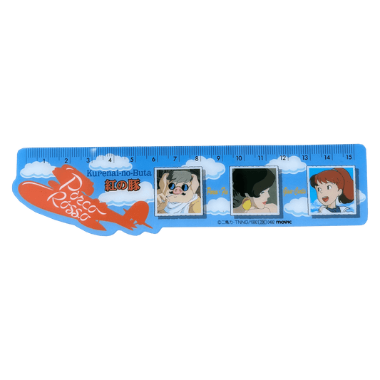 PORCO ROSSO OFFICIAL RULER VINTAGE 1992 ANIME GHIBLI